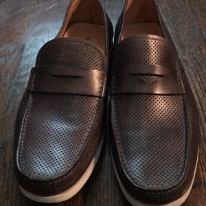 Magnanni Italian penny loafers leather